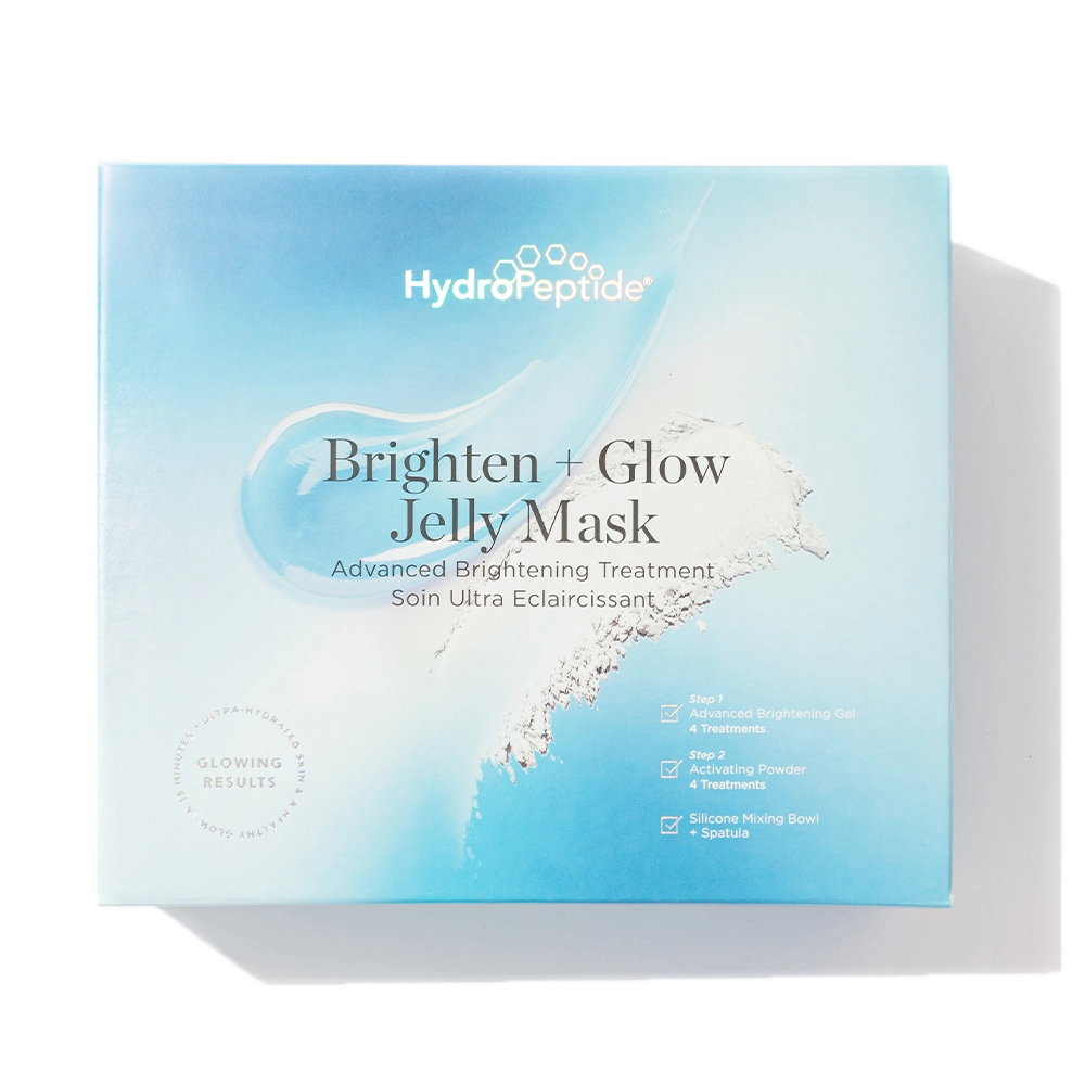 HydroPeptide Brighten & Glow Jelly Mask — kit box