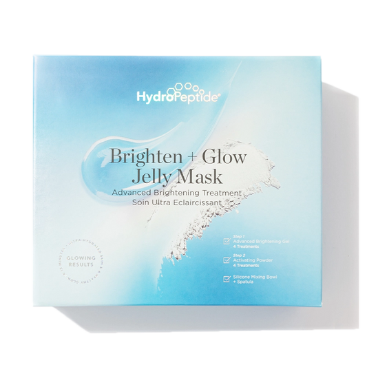 HydroPeptide Brighten & Glow Jelly Mask — kit box
